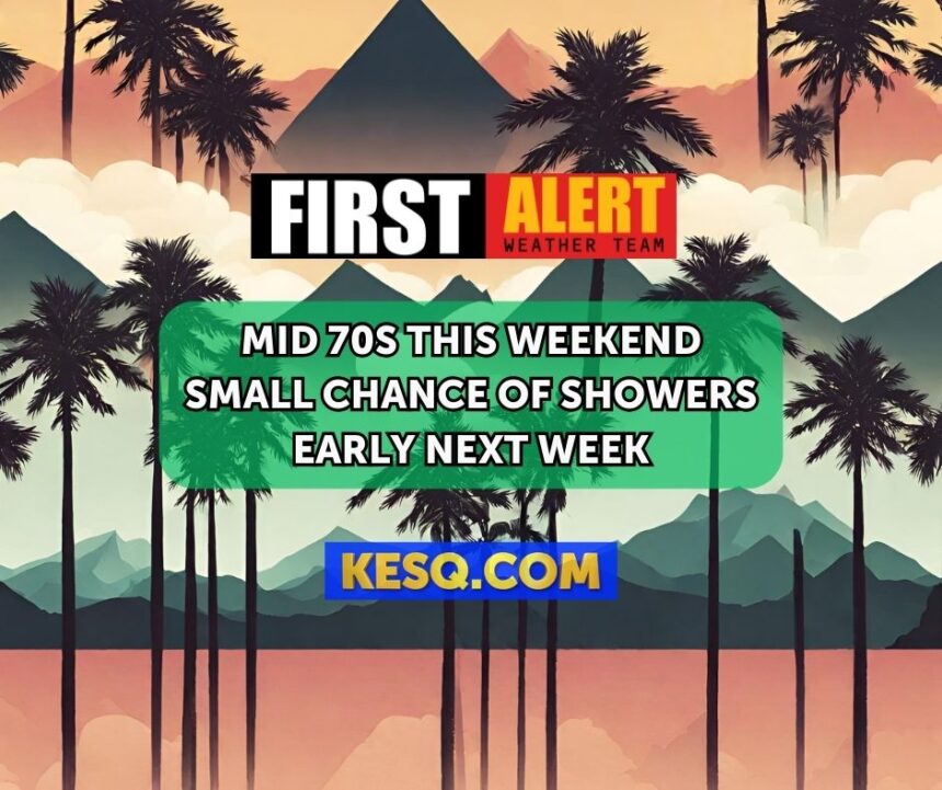 Mild Weekend With A Small Chance Of Showers Next Week Kesq