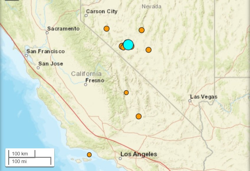 Updated 6 5 Magnitude Earthquake Shakes California And Nevada Kesq