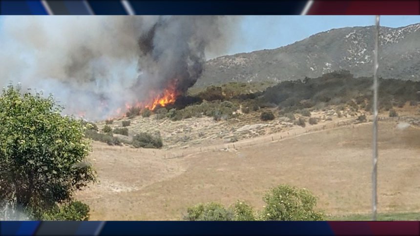 Anza fire grows to 10 acres