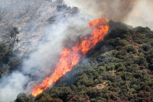 The El Dorado Fire burns in the San Bernardino National Forest near Oak Glen, Calif., on Sunday, September 6, 2020.Eldoradofire 10