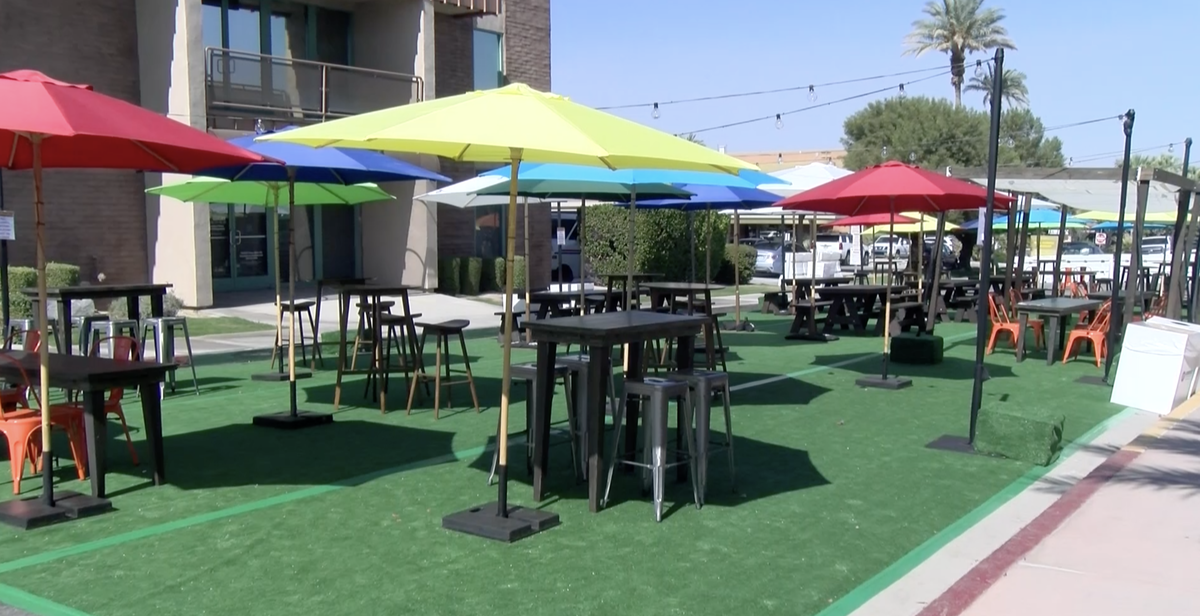 El Paseo Businesses React To Lupine Lane Closure For Outdoor Dining Space Kesq