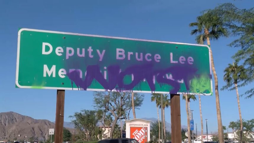 deputy bruce lee vandalisn