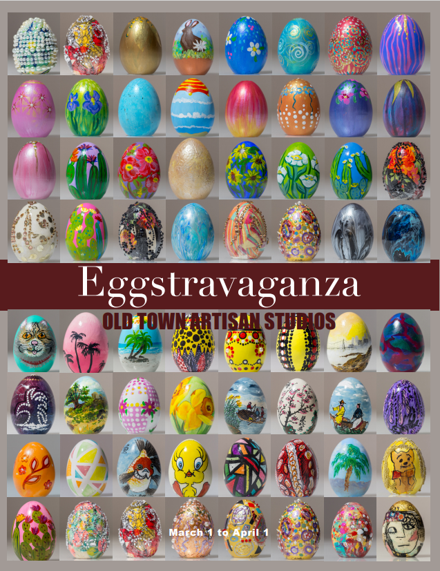 Artists Splash Their Creative Paint On Decorative Eggs For The Old Town   Egg Flyer 