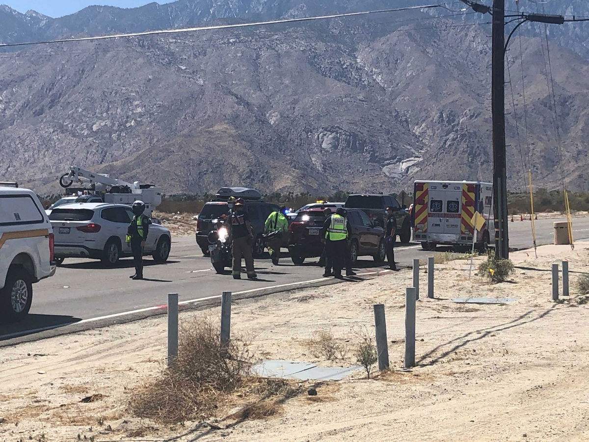 Crash On Busy Palm Springs Roadway Pauses Traffic Due To Power Lines ...