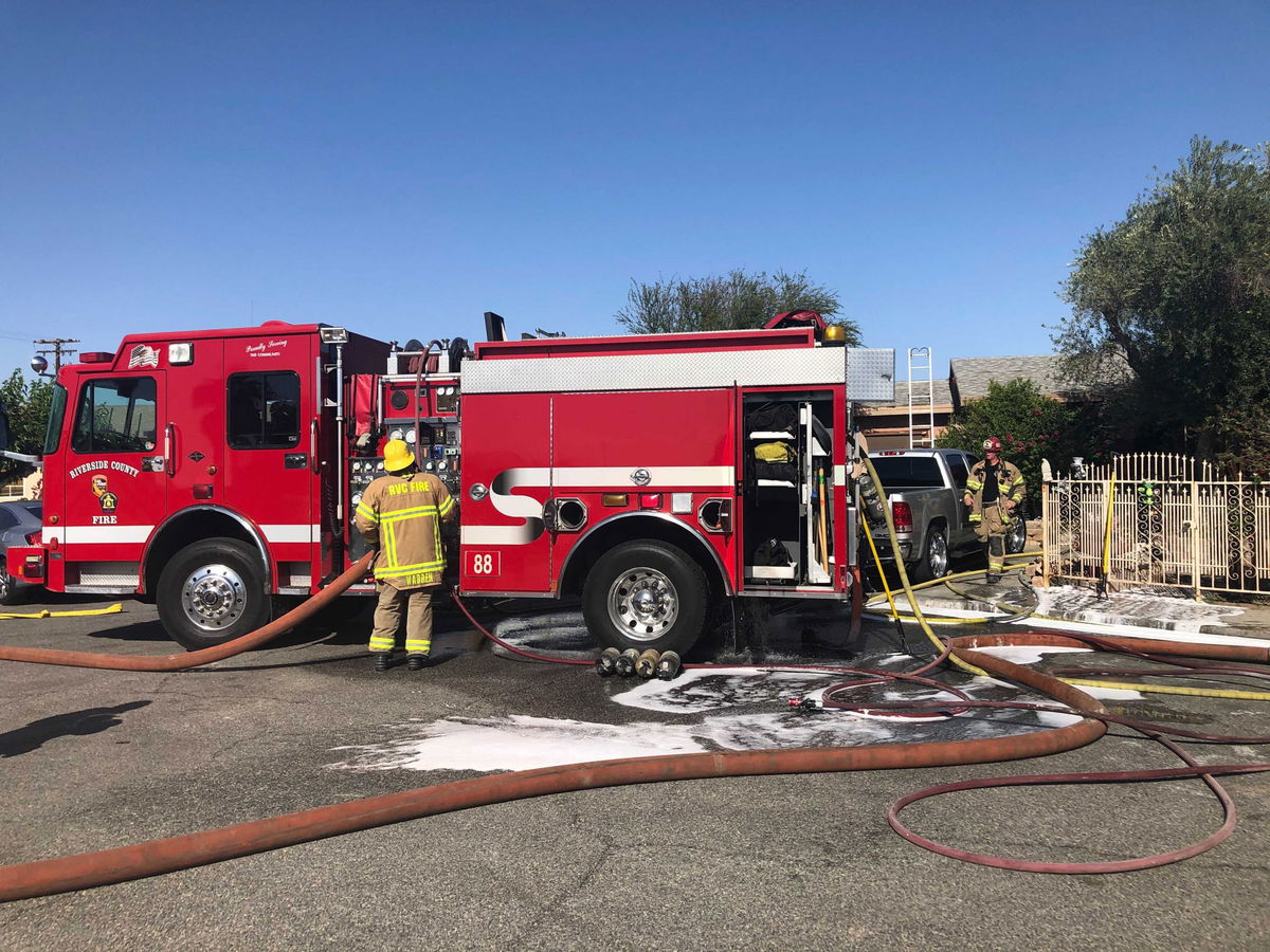 Two adults & four children displaced after fire at Indio home - KESQ