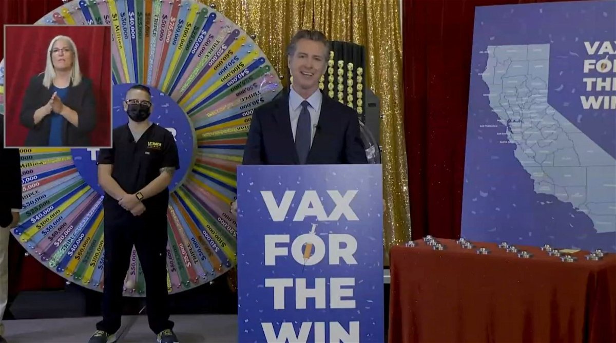 Watch Ca To Continue State Of Emergency Some Masking After June 15 Newsom Says At First Vaccine Lottery Drawing Kesq