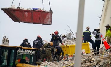 Rescue teams are entering their seventh day searching the rubble of a collapsed building in Surfside