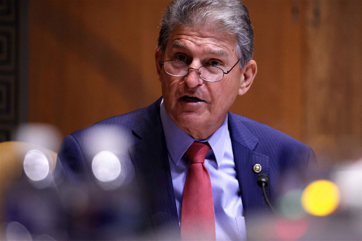 <i>Alex Wong/Pool/AFP/Getty Images</i><br/>Sen. Bernie Sanders on June 20 signaled openness to West Virginia Sen. Joe Manchin's proposed changes to sweeping elections overhaul legislation being debated in Congress.