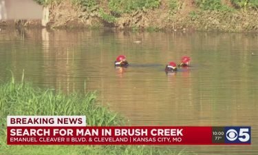 Authorities have located the body of a man who was running from police and jumped into Brush Creek to escape.