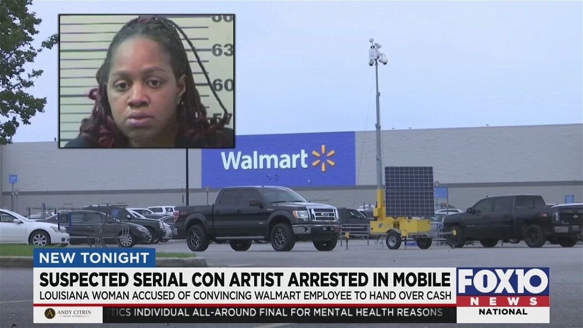 <i>WALA</i><br/>Jamie Brown is accused of pretending to be a Beltline Walmart manager and convincing a new employee to hand over a bunch of cash.