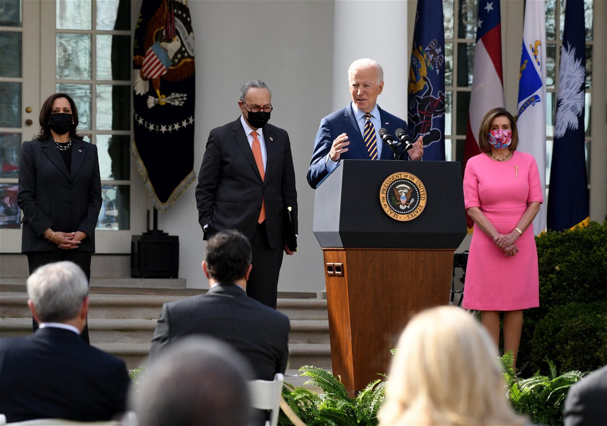 <i>Olivier Douliery/AFP/Getty Images</i><br/>US President Joe Biden