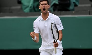 Novak Djokovic Novak Djokovic edges closer to history after reaching Wimbledon final. Djokovic celebrates during his win against Denis Shapovalov on Friday.