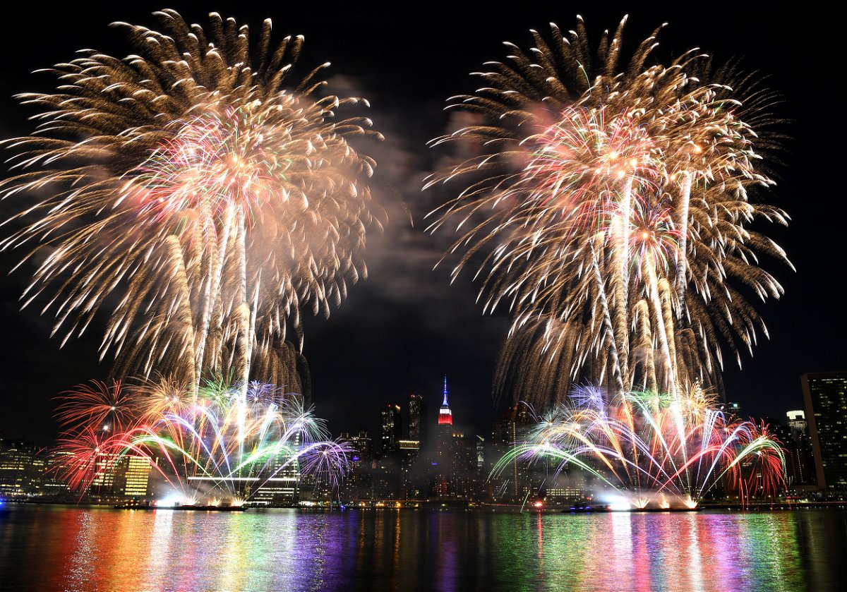 <i>Dimitrios Kambouris/Getty Images/FILE</i><br/>The annual Macy's Fourth of July fireworks in New York City were spread out over several days in 2020 because of the coronavirus pandemic.