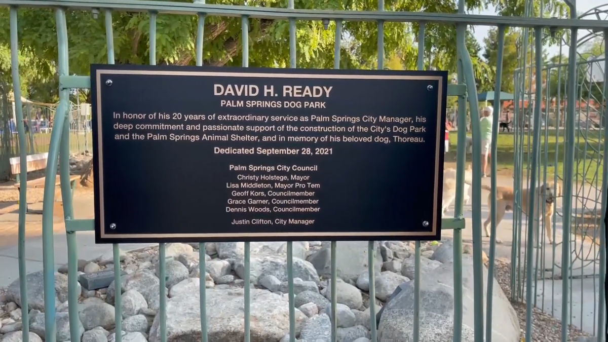 Palm Springs Dog Park renamed in honor of longtime City Manager David Ready - KESQ