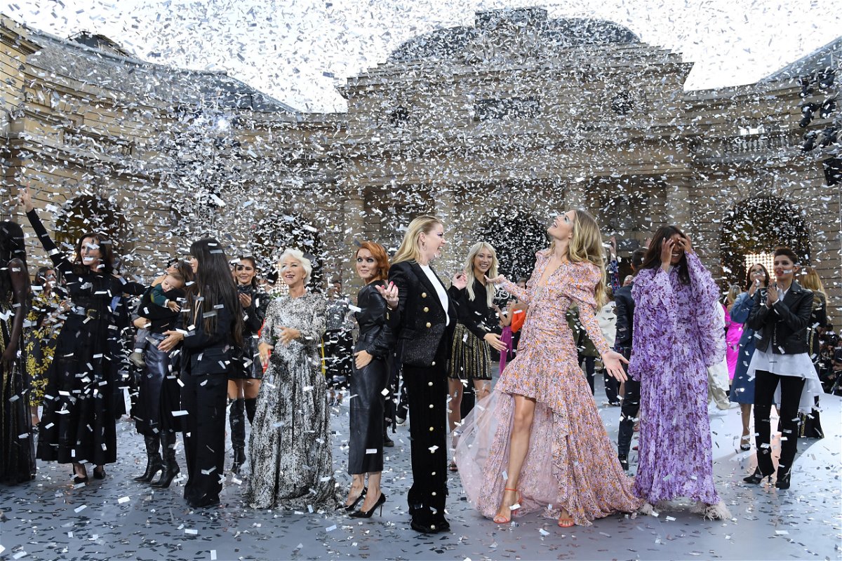 <i>Pascal Le Segretain/Getty</i><br/>The finale of L'Oreal's last physical show at Paris Fashion Week