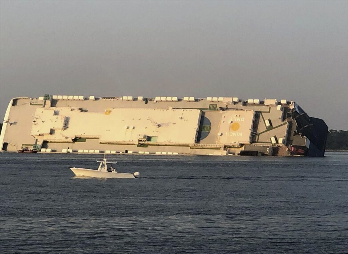 <i>Buff Leavy/The Brunswick News/AP</i><br/>The capsizing of the Golden Ray cargo ship off the Georgia coast two years ago
