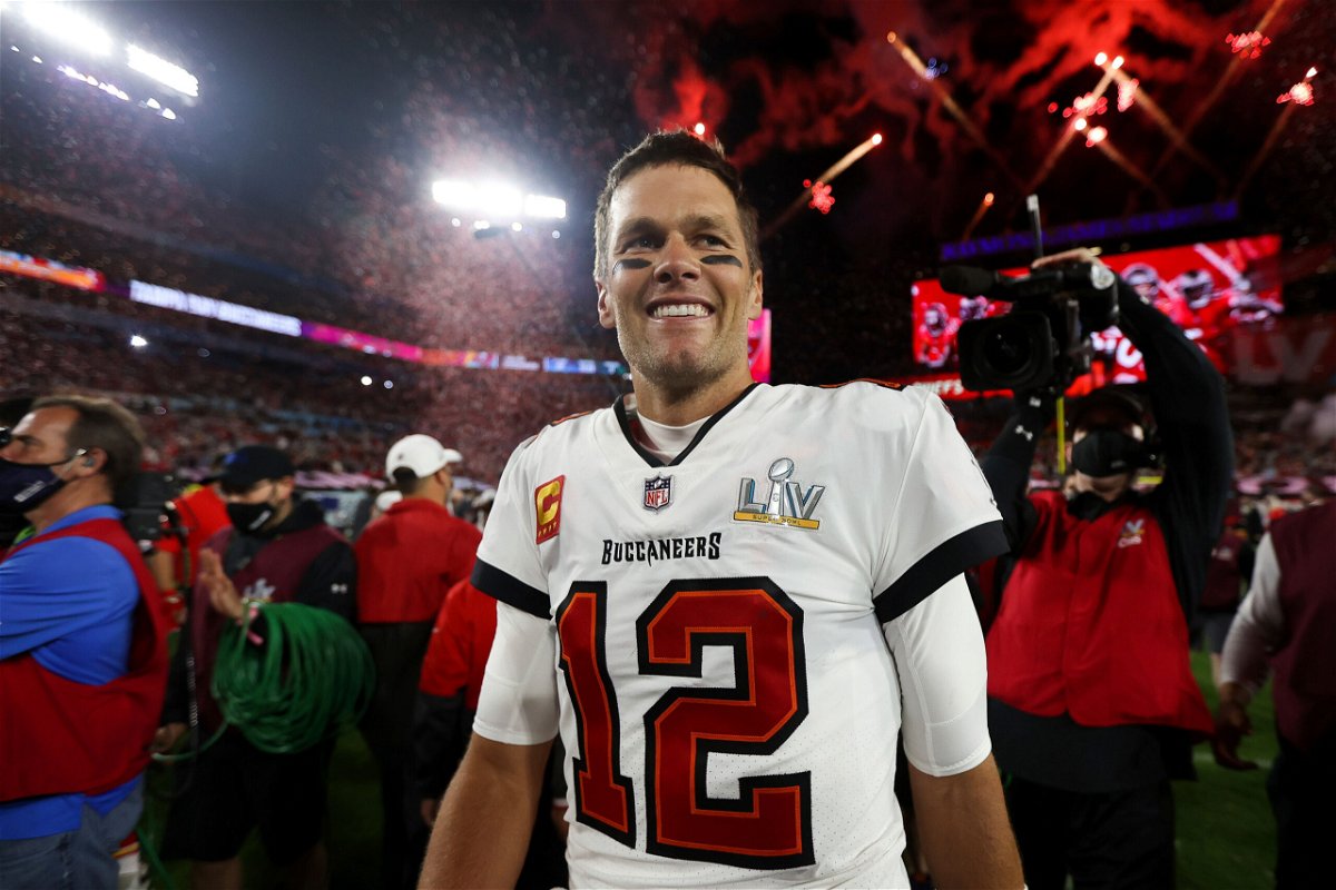 <i>Ben Liebenberg/AP</i><br/>44-year-old Tom Brady wants to stave off NFL retirement for another six years. Brady is seen here on February 7