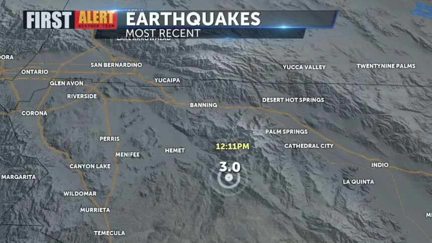 M3.0 earthquake rattles area near Idyllwild - KESQ