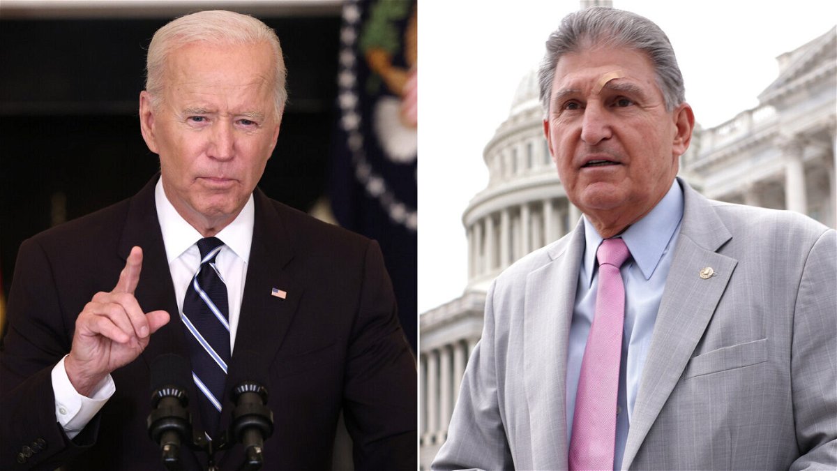 <i>Getty Images</i><br/>President Joe Biden will host critical moderate Sen. Joe Manchin and Senate Majority Leader Chuck Schumer at his home in Delaware in a push to finalize an agreement on a sweeping economic and climate package