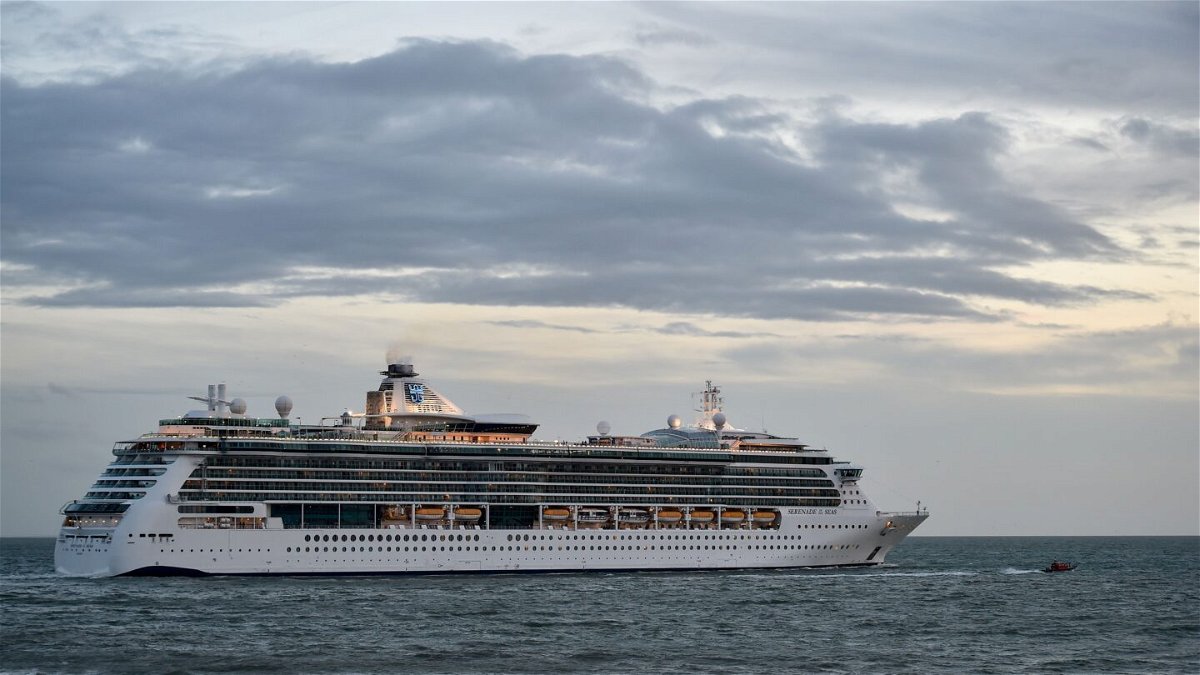 <i>Jean-Francois Monier/AFP/Getty Images</i><br/>Royal Caribbean Cruises liner Serenade of the Sea shown here in France.