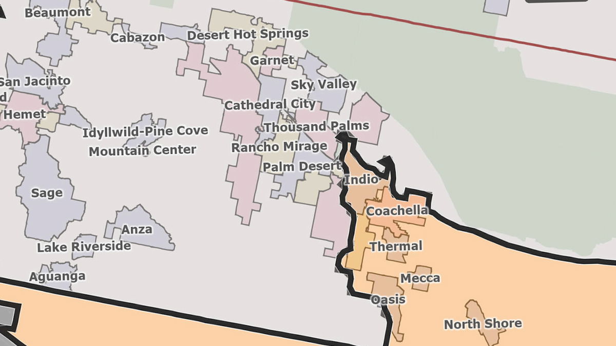 Will redistricting split Coachella Valley representation? - KESQ