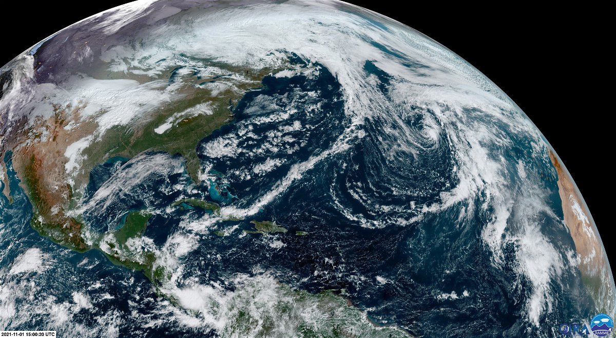 <i>NOAA/ RAMMB / CIRA</i><br/>With one month to go before Atlantic hurricane season shuts down for 2021