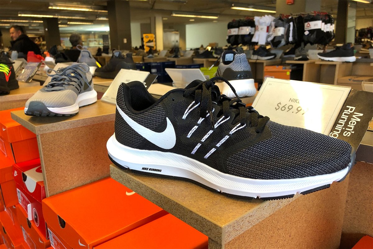 <i>Justin Sullivan/Getty Images</i><br/>Nike running shoes are displayed at a DSW store on September 14