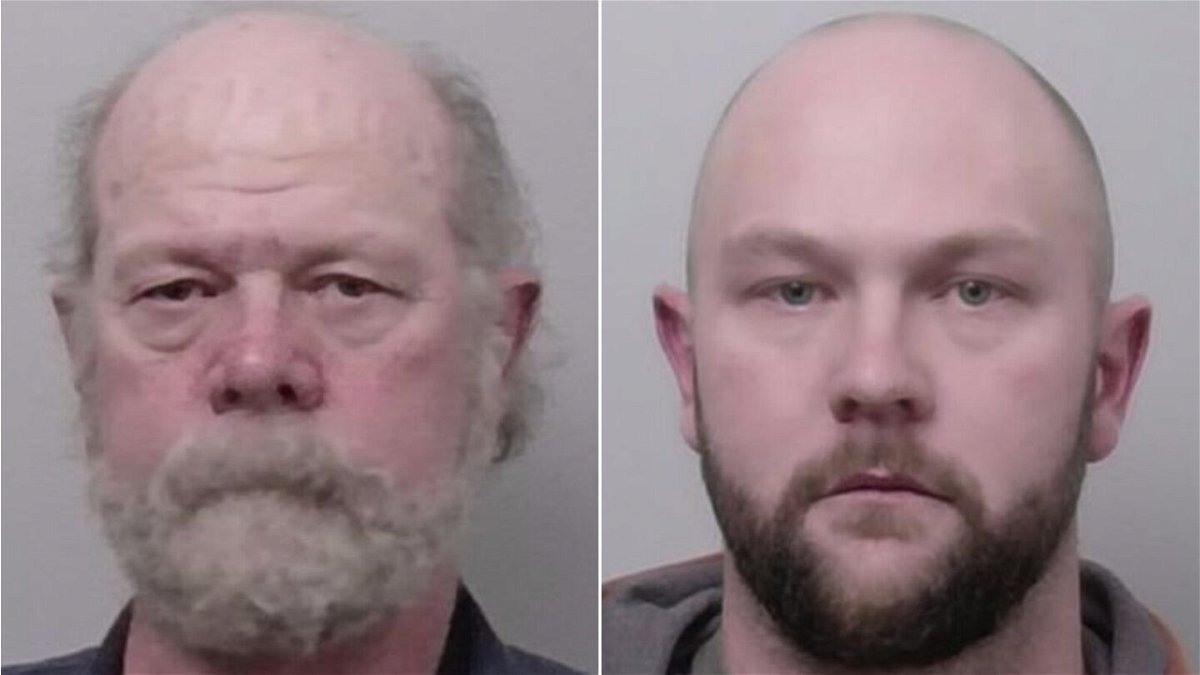 <i>El Dorado County Sheriffs Office</i><br/>David Scott Smith (left) and Travis Shane Smith have been arrested and accused of starting the Caldor Fire that burned more than 200