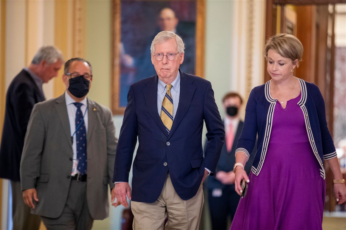 <i>Shawn Thew/EPA-EFE/Shutterstock</i><br/>Senate Majority Leader Chuck Schumer and Senate Minority Leader Mitch McConnell have reached an agreement to create a one-time process that would let Democrats raise the debt ceiling on their votes alone