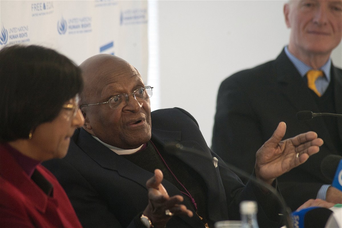<i>Rodger Bosch/AFP/Getty Images</i><br/>Archbishop Desmond Tutu