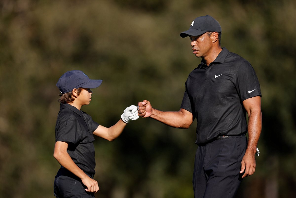 Tiger Woods and his son Charlie finish 2nd at PNC Championship
