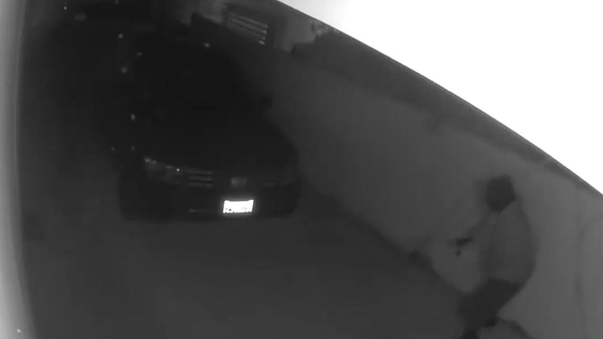 Surveillance picture of break-in (01/13/21)