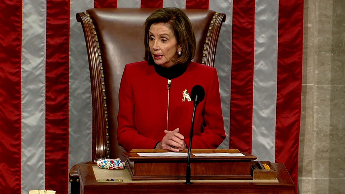 <i>House TV</i><br/>House Speaker Nancy Pelosi told reporters on Wednesday that Democrats are considering adding Covid-19 relief to the larger government funding bill