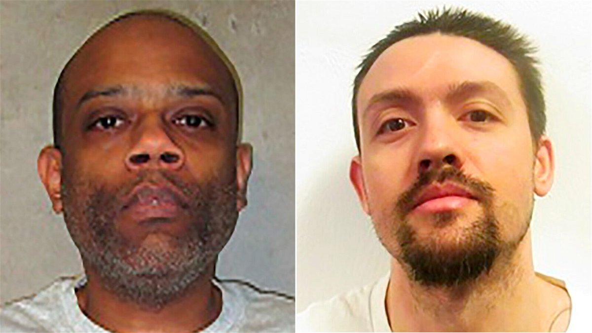 <i>Oklahoma Department of Corrections via AP</i><br/>Death row inmates Donald Grant (left) and Gilbert Postelle are pictured. A federal judge in Oklahoma said that he aims make a decision by the end of this week on a petition filed by two Oklahoma death row inmates requesting their executions be by firing squad rather than lethal injection.