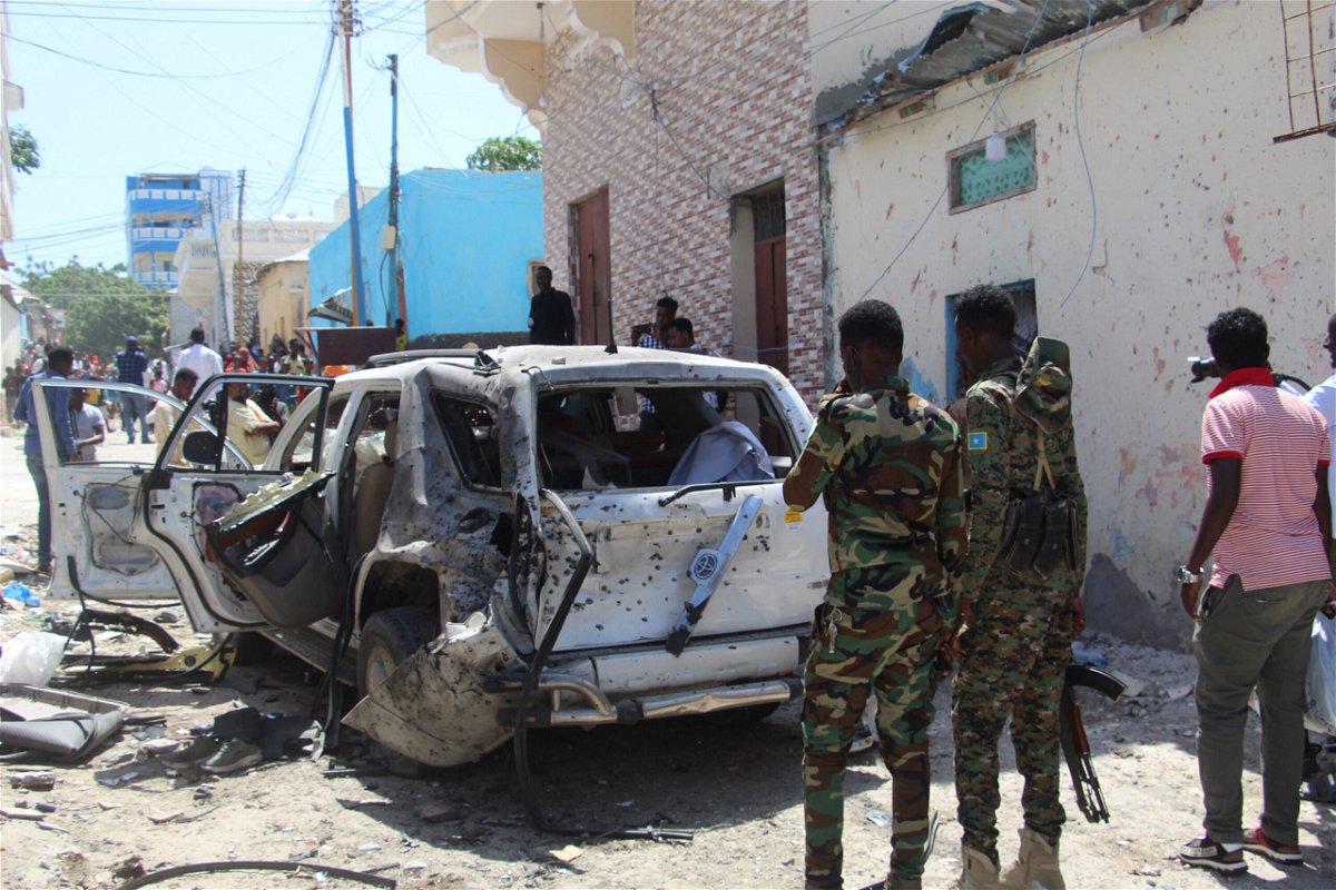 <i>AFP/Getty Images</i><br/>A Somali government spokesman was injured on January 16 in an 