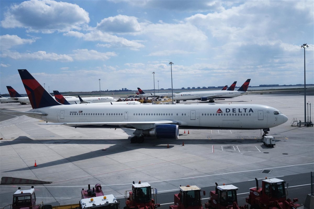 <i>Spencer Platt/Getty Images</i><br/>Prosecutors say three women assaulted a Delta security officer in New York after being denied boarding.