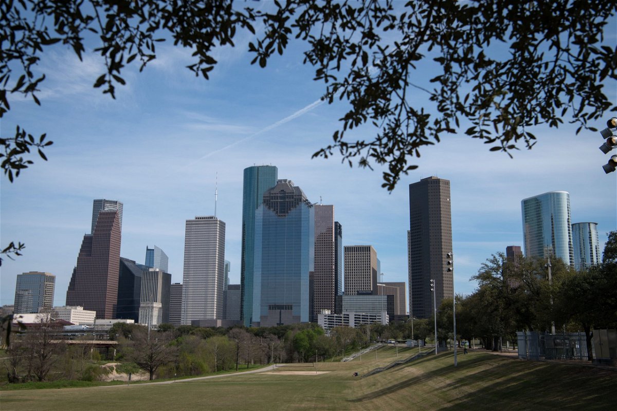 <i>LOREN ELLIOTT/AFP/Getty Images</i><br/>Downtown Houston