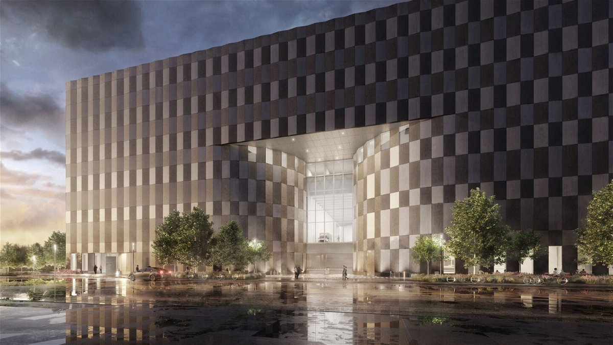 <i>Wildflower Ltd./Bjarke Ingels Group/SYNOSIS</i><br/>Concrete panels on the structure's exterior will create what the architects called 