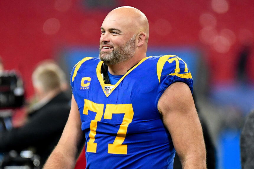 LA Rams' Andrew Whitworth works with Habitat for Humanity to house families