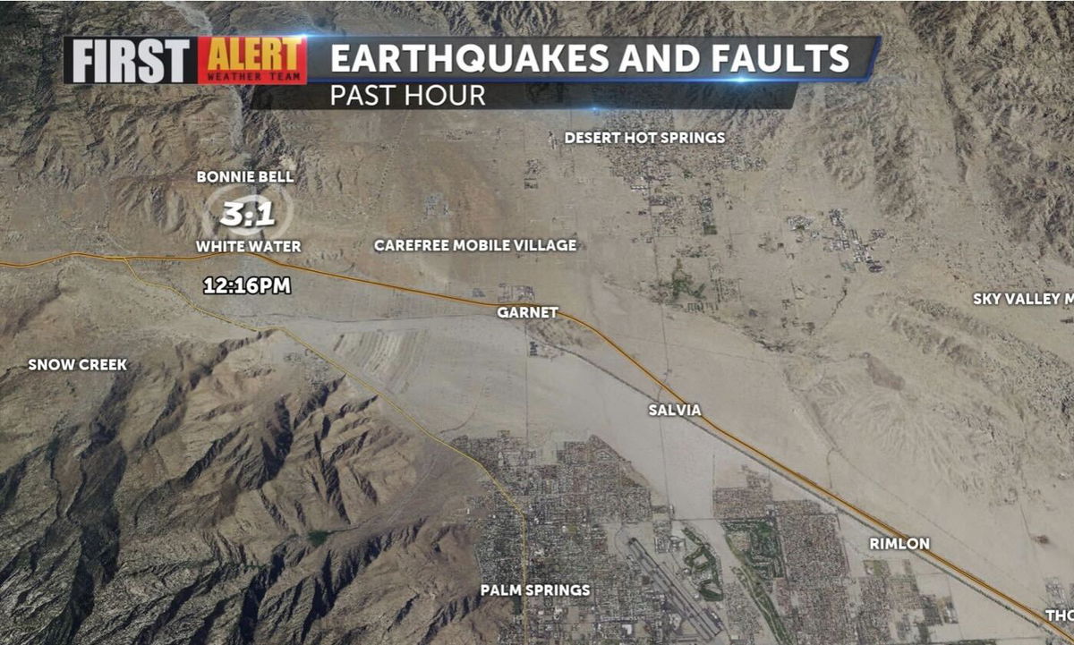 Small earthquake strikes whitewater