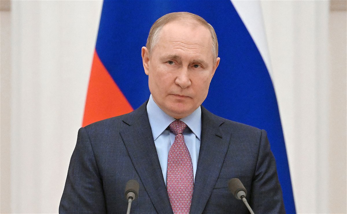 <i>Sergei Guneyev/Sputnik/AFP/Getty Images</i><br/>Russian President Vladimir Putin attends a news conference with his Belarusian counterpart following their talks at the Kremlin in Moscow on February 18