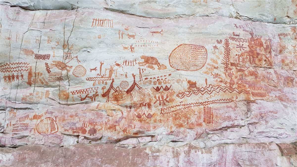<i>LASTJOURNEY Project</i><br/>Extinct animals are immortalized in an 8-mile-long (13-kilometer-long) frieze of rock paintings at Serranía de la Lindosa in the Colombian Amazon rainforest -- art created by some of the earliest humans to live in the region