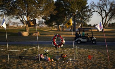 A makeshift memorial for the crash was set up at the Rockwind Community Links in Hobbs