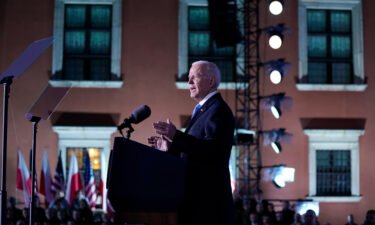 President Joe Biden delivers a speech about the Russian invasion of Ukraine