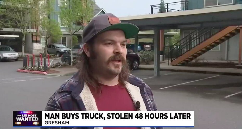 <i>KPTV</i><br/>Benjamin Summers' truck was stolen 48 hours after he purchased it.