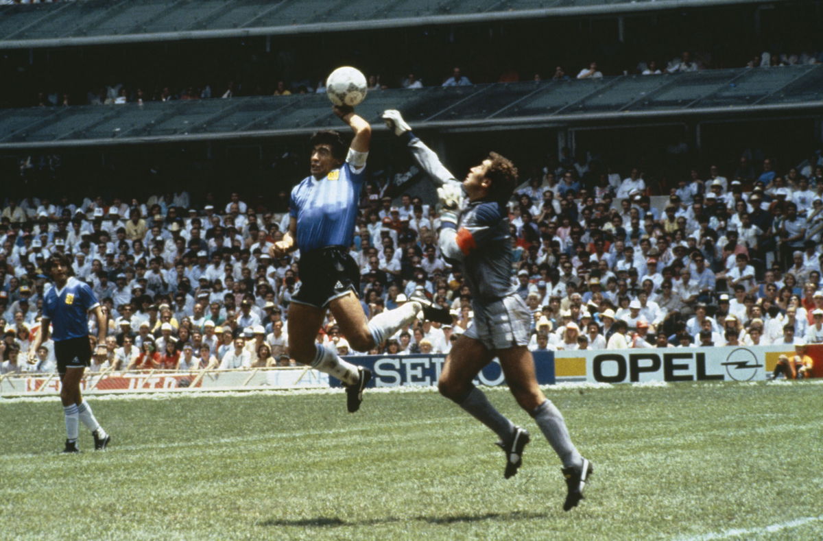 Diego Maradona 'The Hand of God' & 'Goal of the Century' World Cup Match  Worn Shirt, The Hand of God, 2022