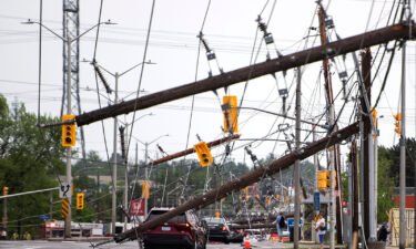 Five people are reported dead after severe thunderstorms raced through parts of Canada