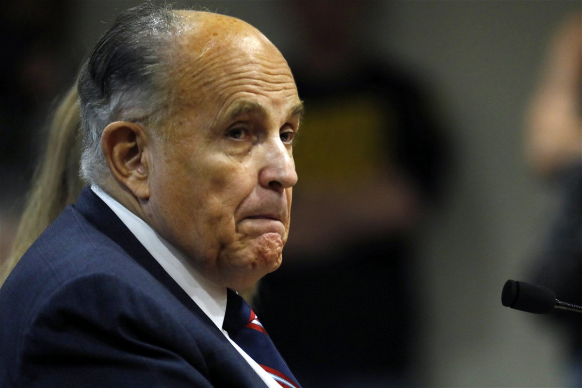 <i>Jeff Kowalsky/AFP/Getty Images</i><br/>Rudy Giuliani's appearance before the January 6 committee