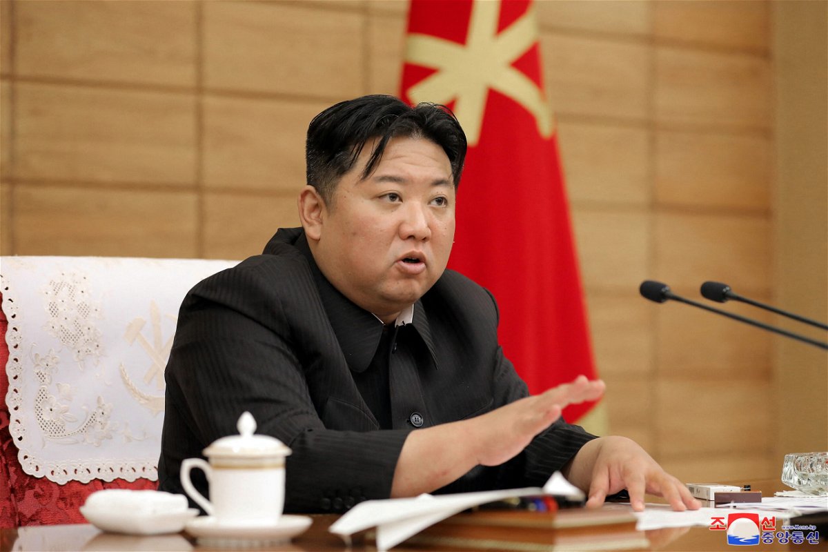 <i>KCNA/Reuters</i><br/>The US intelligence is assessing whether North Korea tested a missile with properties not seen before. North Korean leader Kim Jong Un here speaks at a meeting of the Worker's Party on May 21.