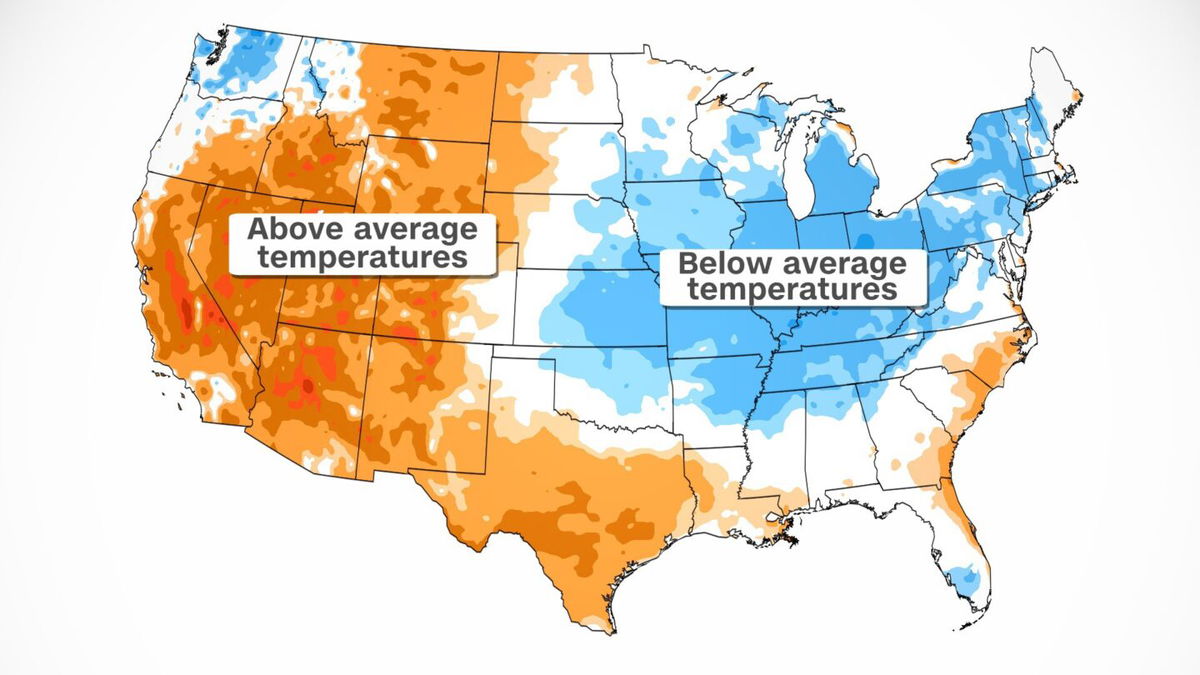 <i>CNN Weather</i><br/>A heatwave is forecast to peak across the western and southern states Friday